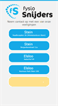 Mobile Screenshot of fysiotherapie-snijders.nl